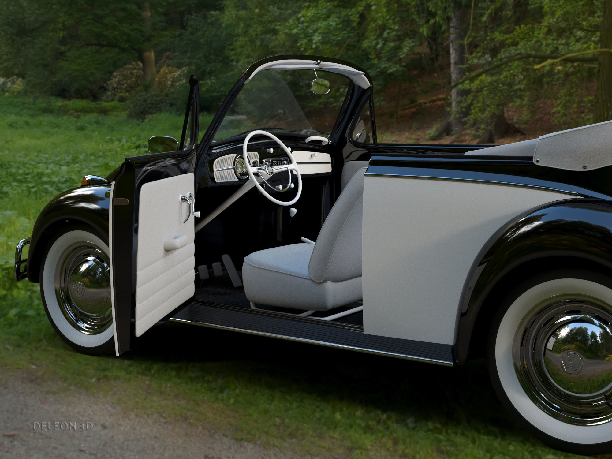 Volkswagen Beetle Convertible 3D model_12