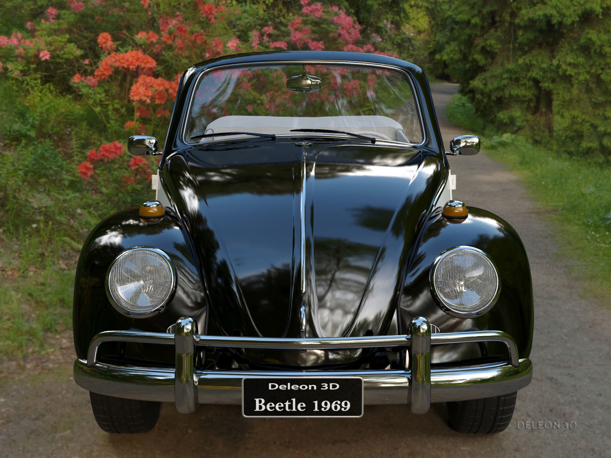Volkswagen Beetle Convertible 3D model_3
