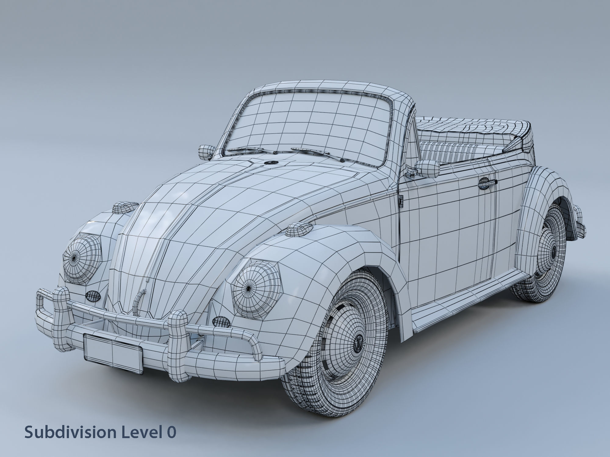 Volkswagen Beetle Convertible 3D model_14