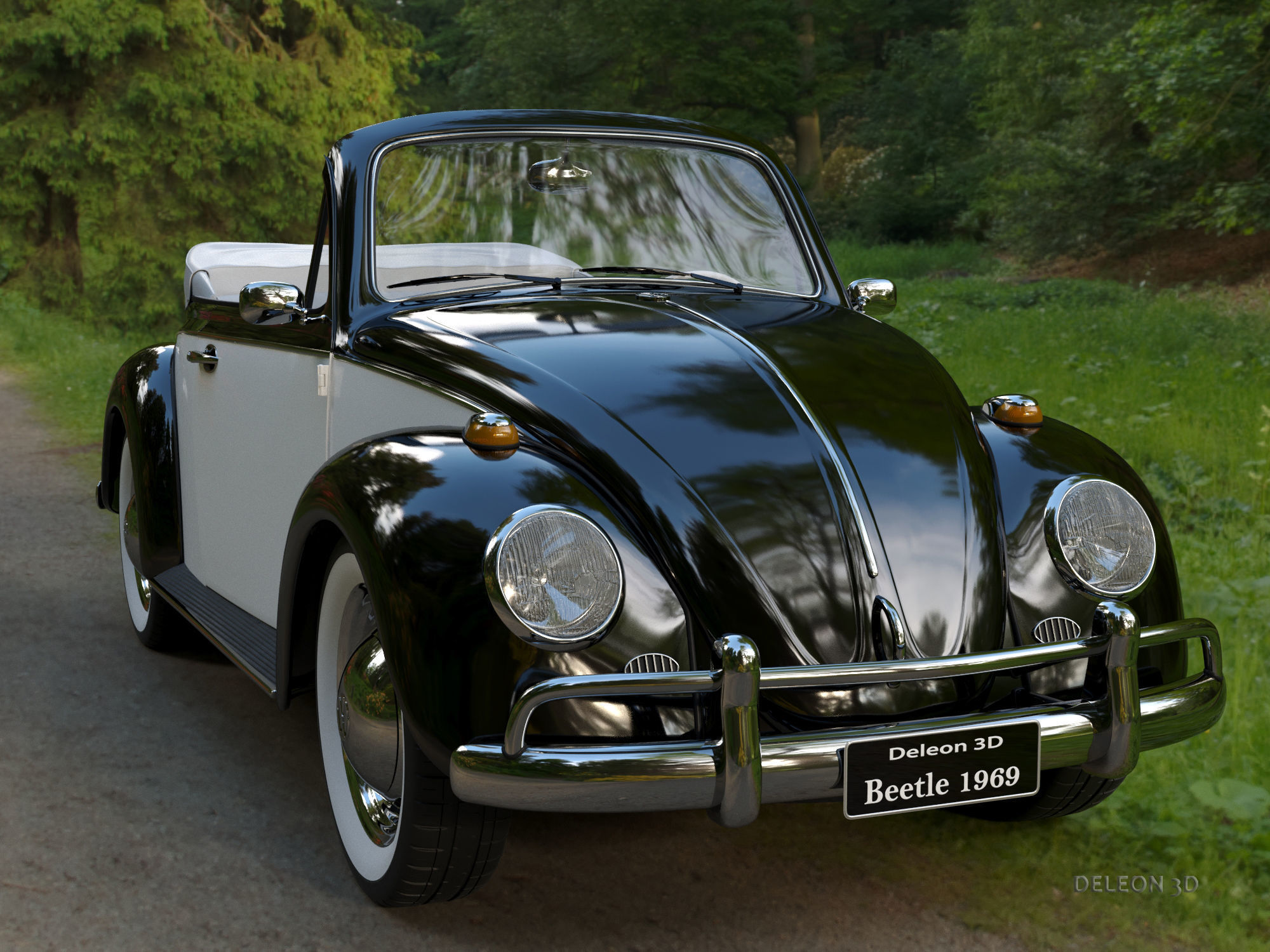 Volkswagen Beetle Convertible 3D model_1