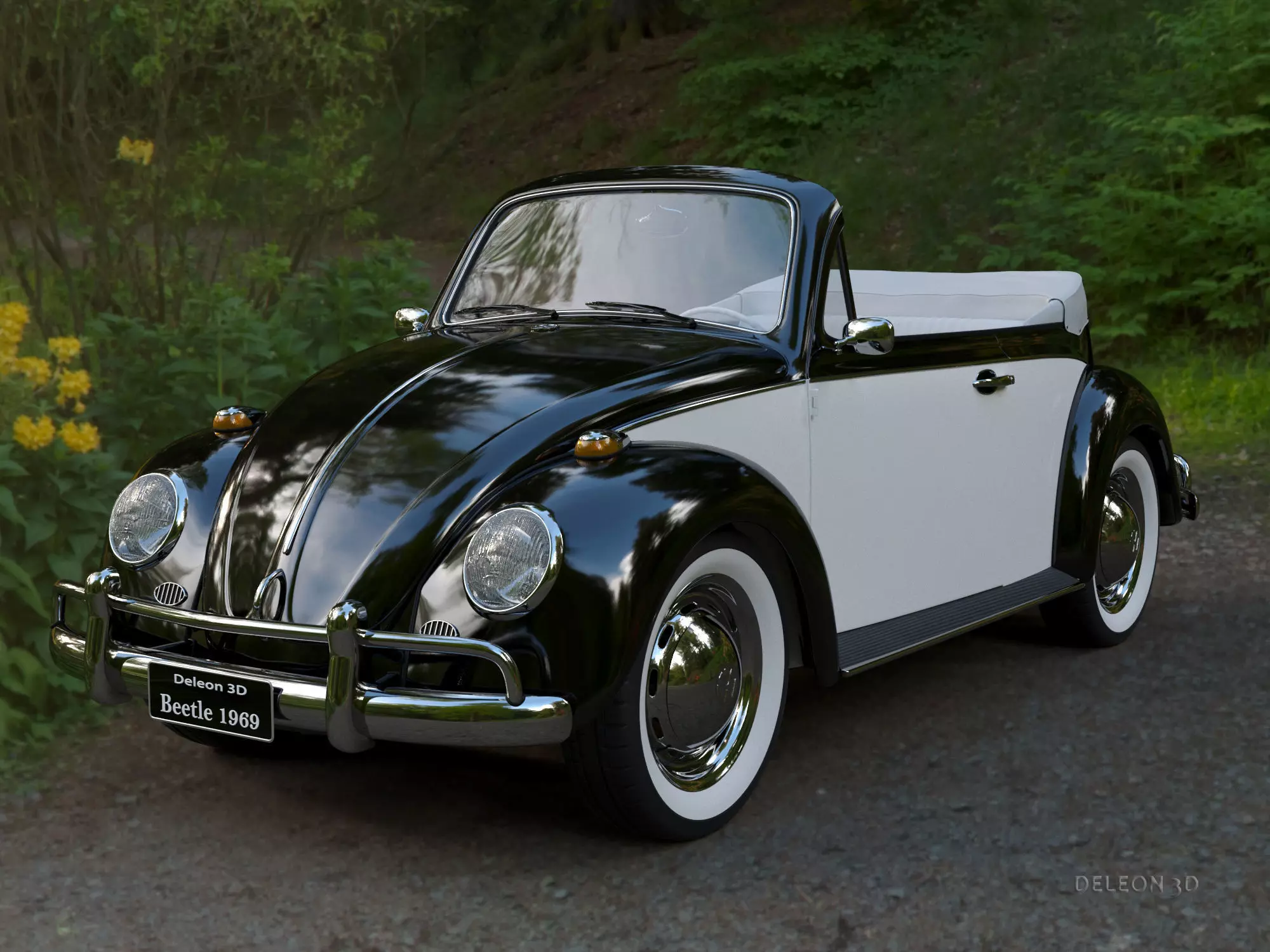 Volkswagen Beetle Convertible 3D model_0