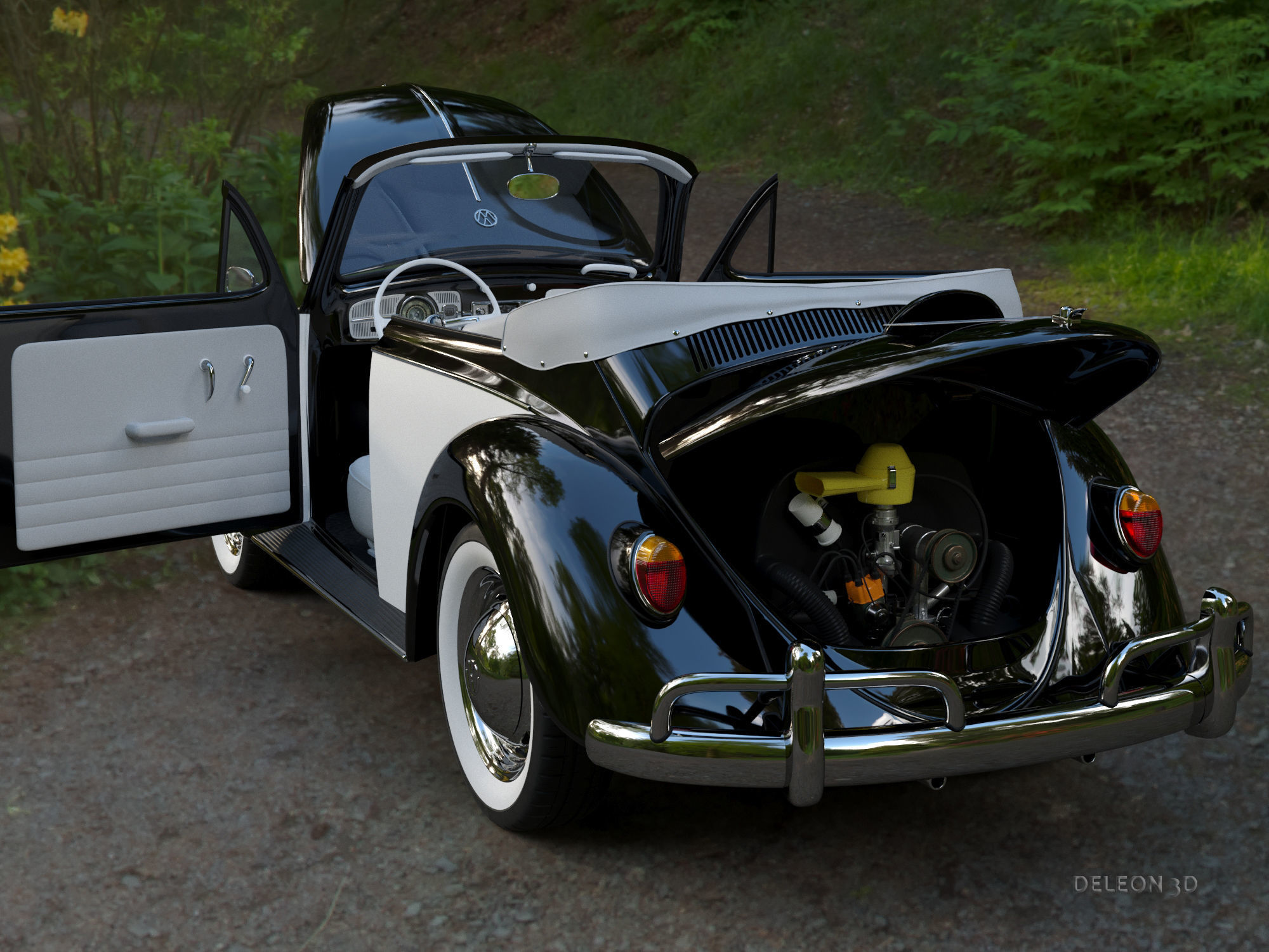 Volkswagen Beetle Convertible 3D model_11