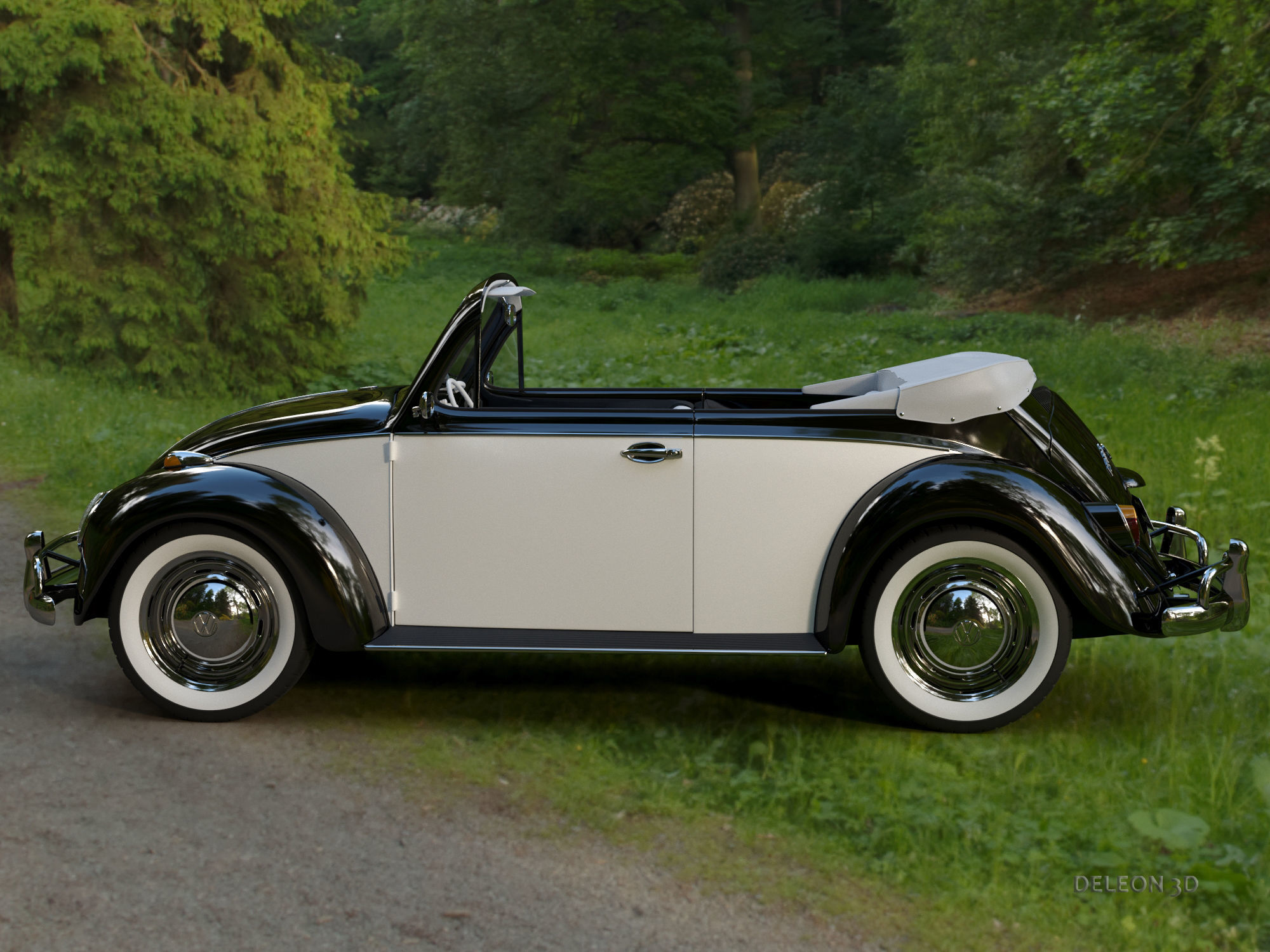 Volkswagen Beetle Convertible 3D model_5
