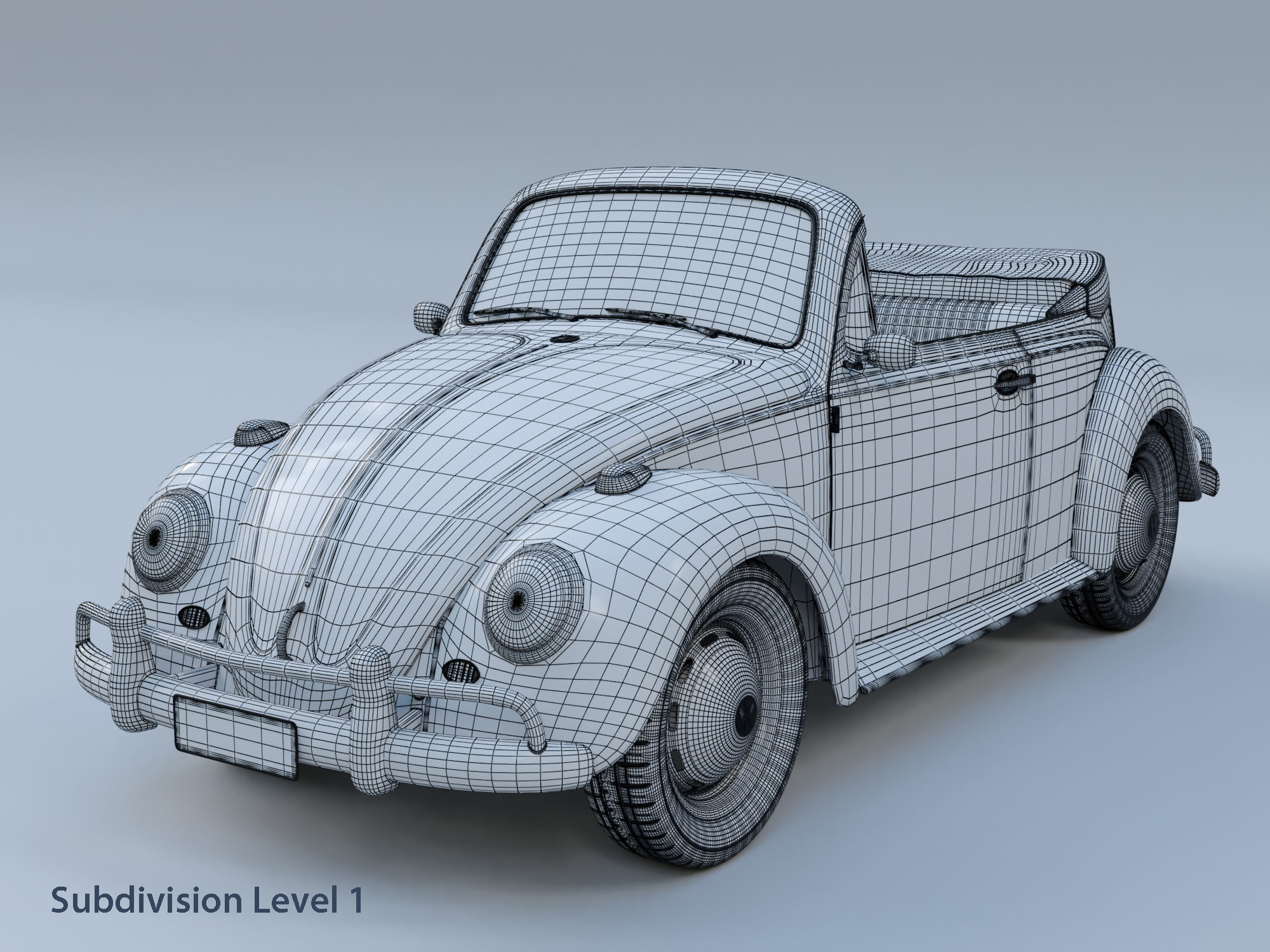 Volkswagen Beetle Convertible 3D model_15