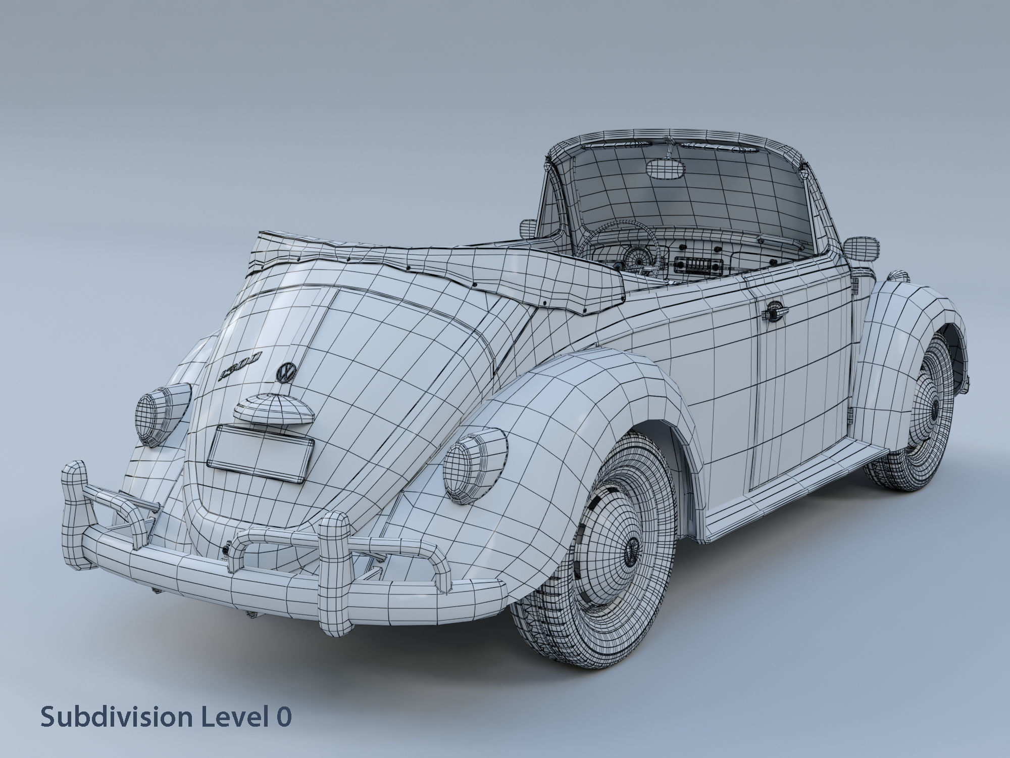 Volkswagen Beetle Convertible 3D model_16