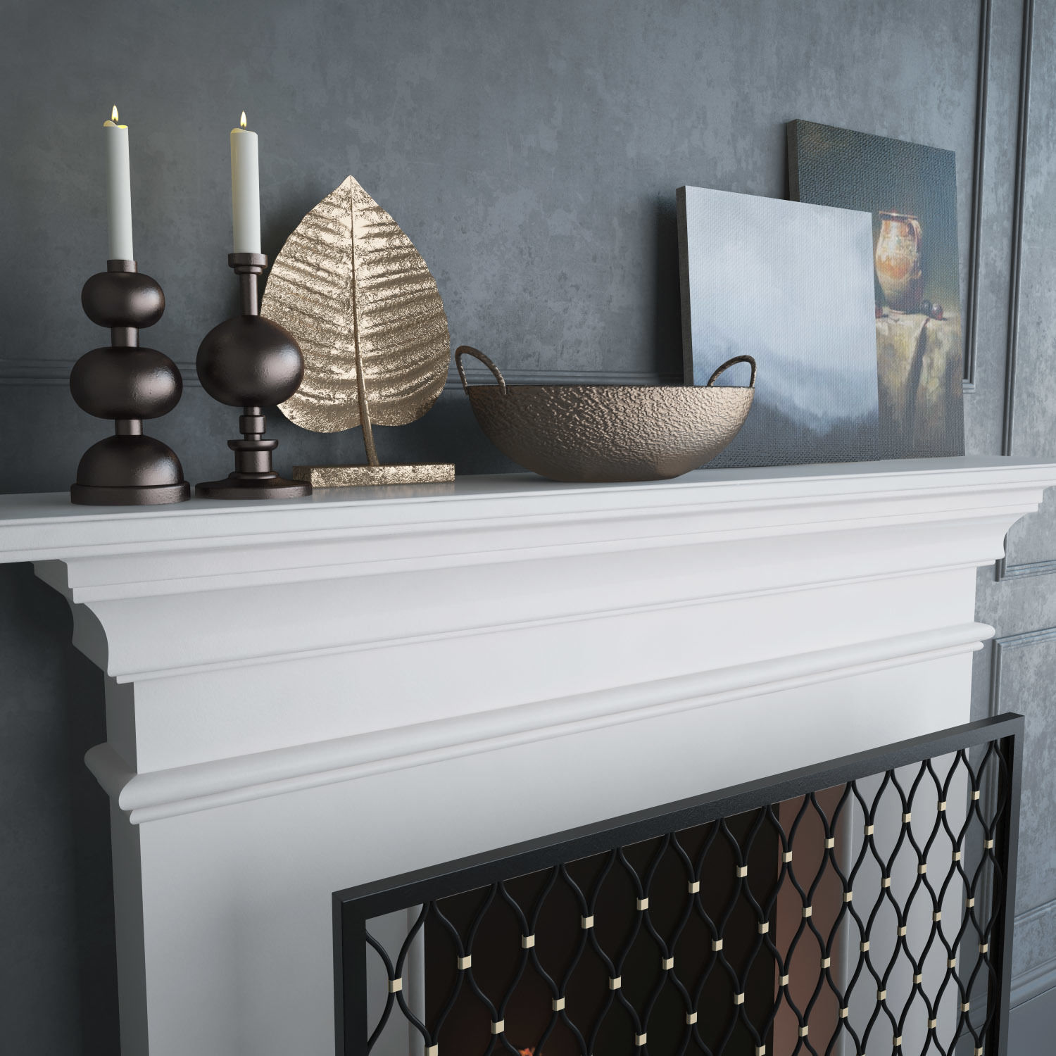Fireplace 2 3D model_1