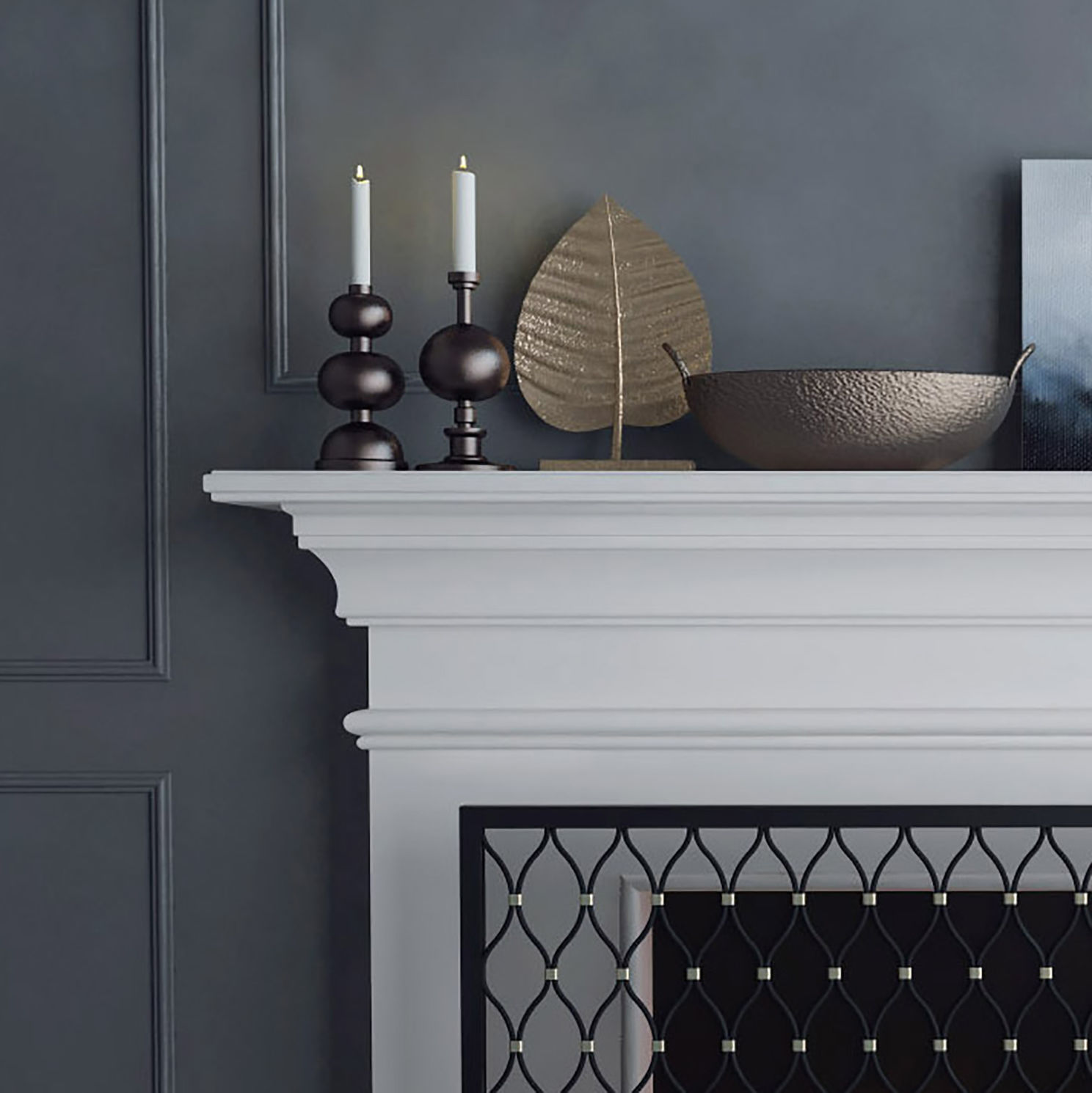 Fireplace 2 3D model_2