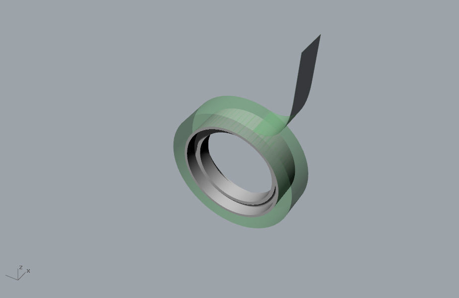 Round scotch tape 3D model 3D print model_14