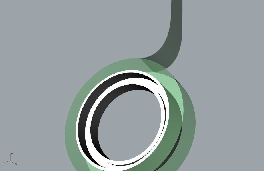 Round scotch tape 3D model 3D print model_8