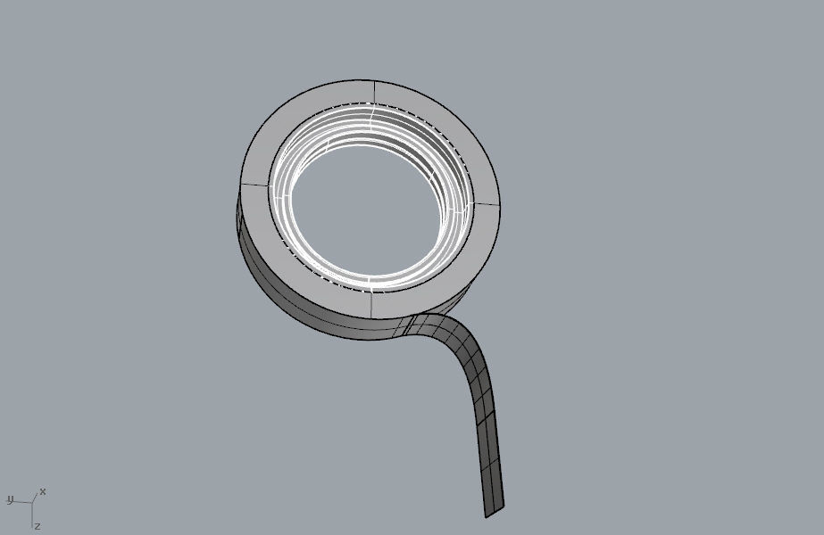 Round scotch tape 3D model 3D print model_24