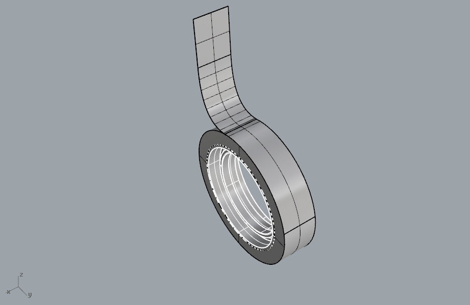 Round scotch tape 3D model 3D print model_21