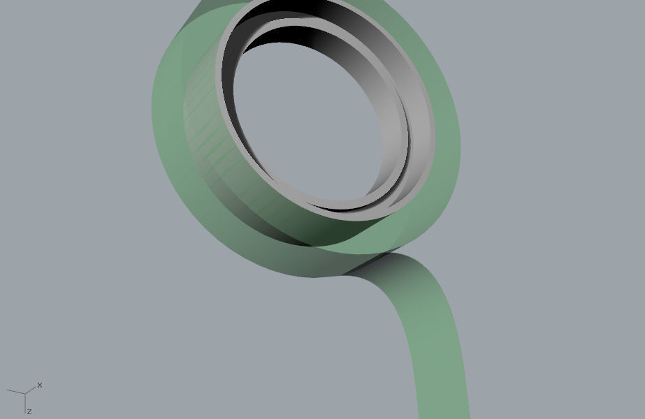 Round scotch tape 3D model 3D print model_3