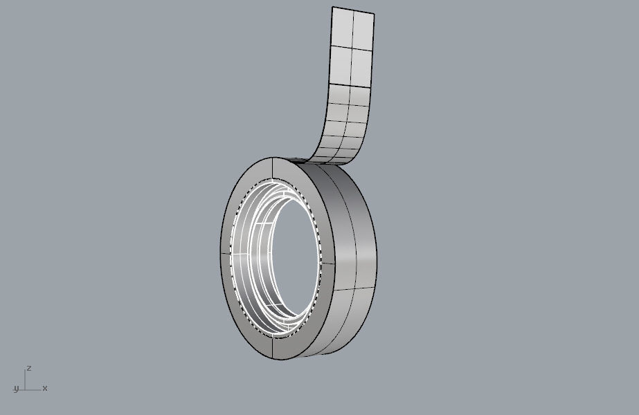Round scotch tape 3D model 3D print model_16