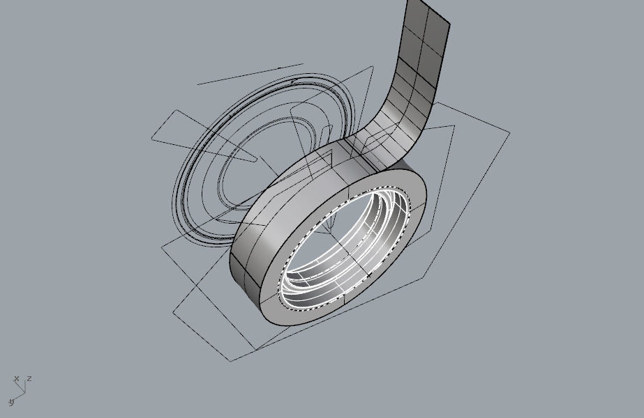 Round scotch tape 3D model 3D print model_26