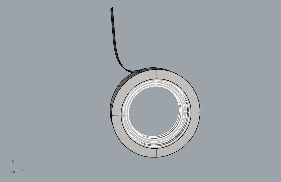Round scotch tape 3D model 3D print model_19