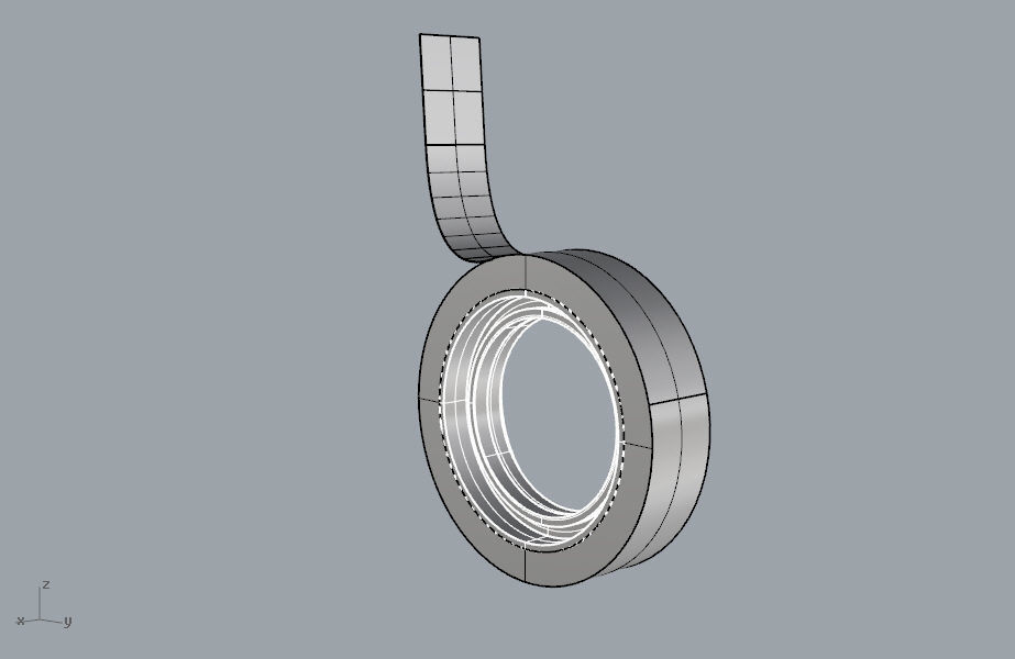 Round scotch tape 3D model 3D print model_20