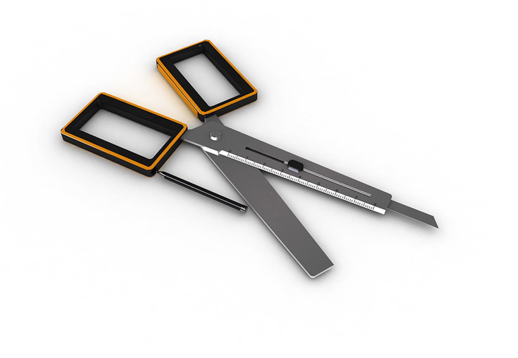 Multifunctional creative scissors 3D model 3D print model_3