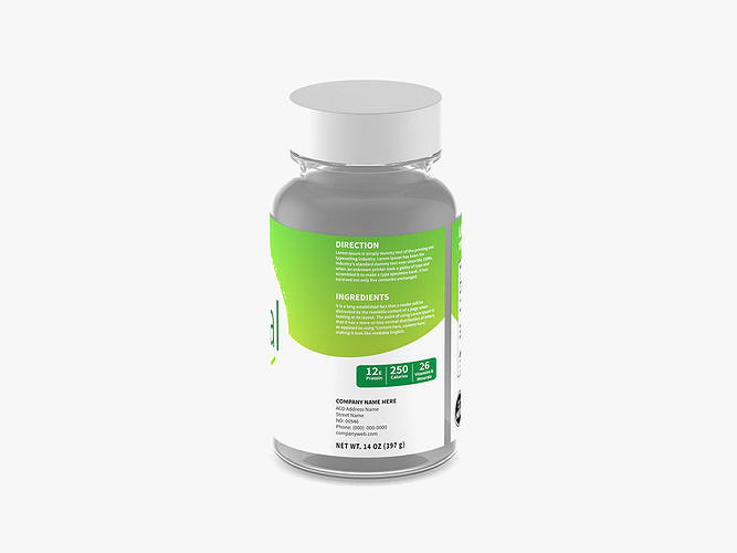 Empty Pill Bottle 3D model