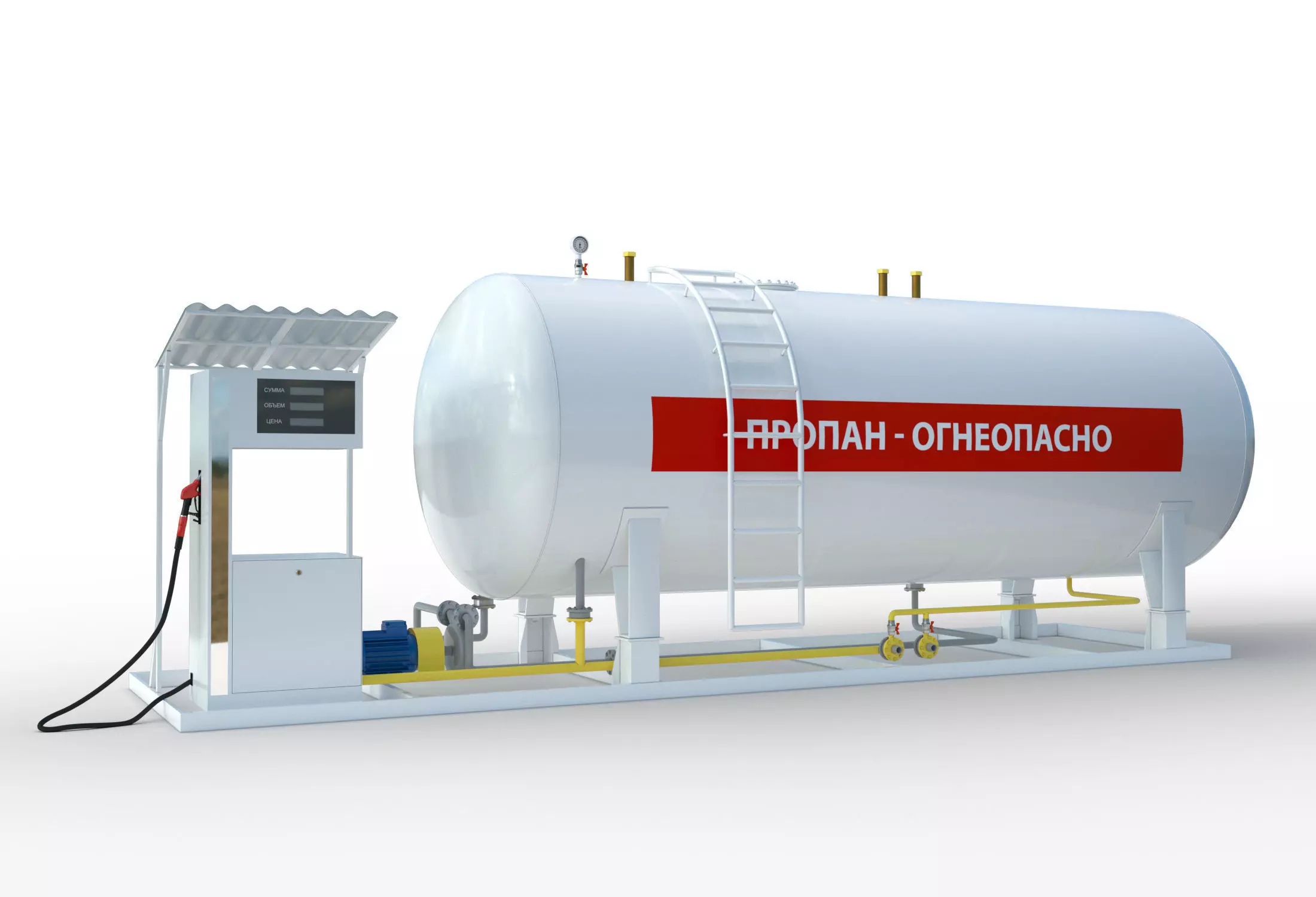 gas station  3D model_0