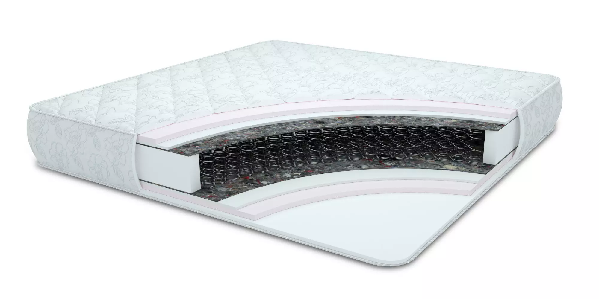 Mattress with cover 3D model_0