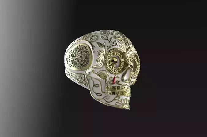 Skull chicano ring