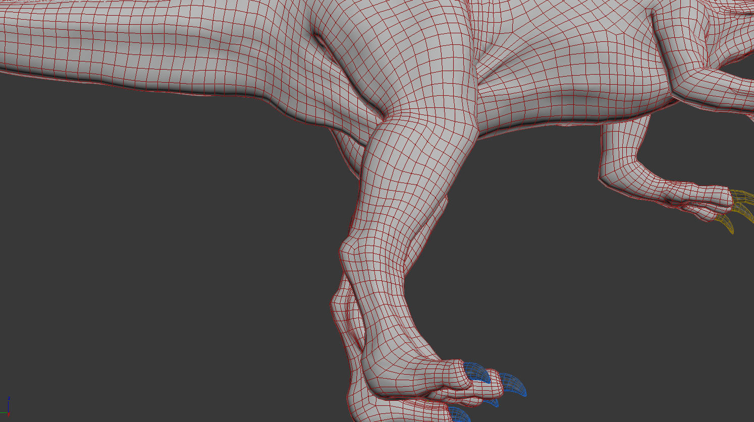 Spinosaurus-Rig dinosaur Low-poly 3D model_8