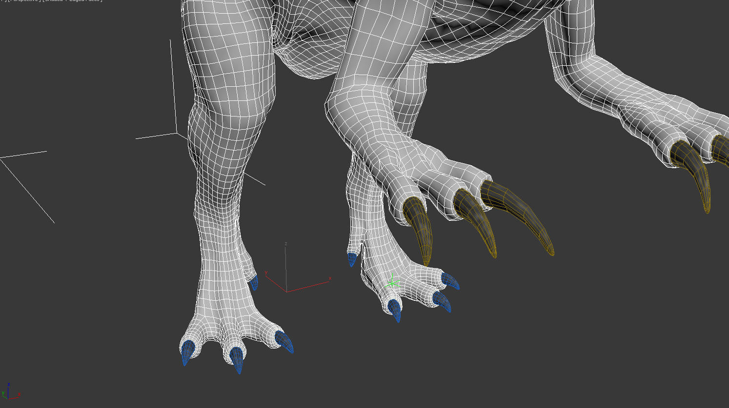 Spinosaurus-Rig dinosaur Low-poly 3D model_10
