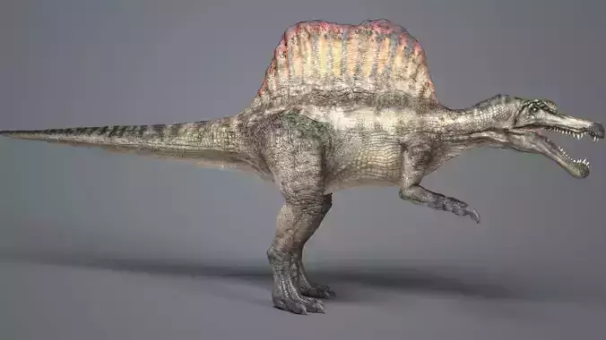 Spinosaurus-Rig dinosaur Low-poly 3D model
