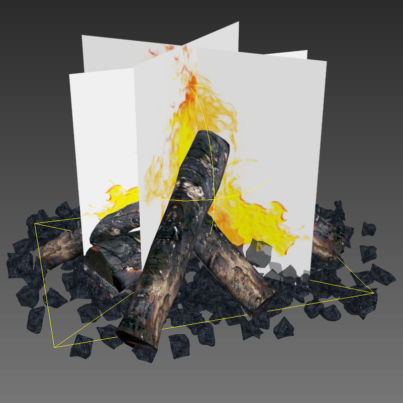 Firewood - Camp Fire 3D model_4