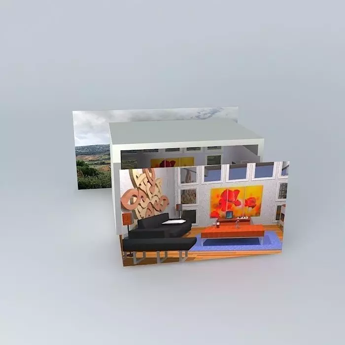 Planning of living room Free 3D model
