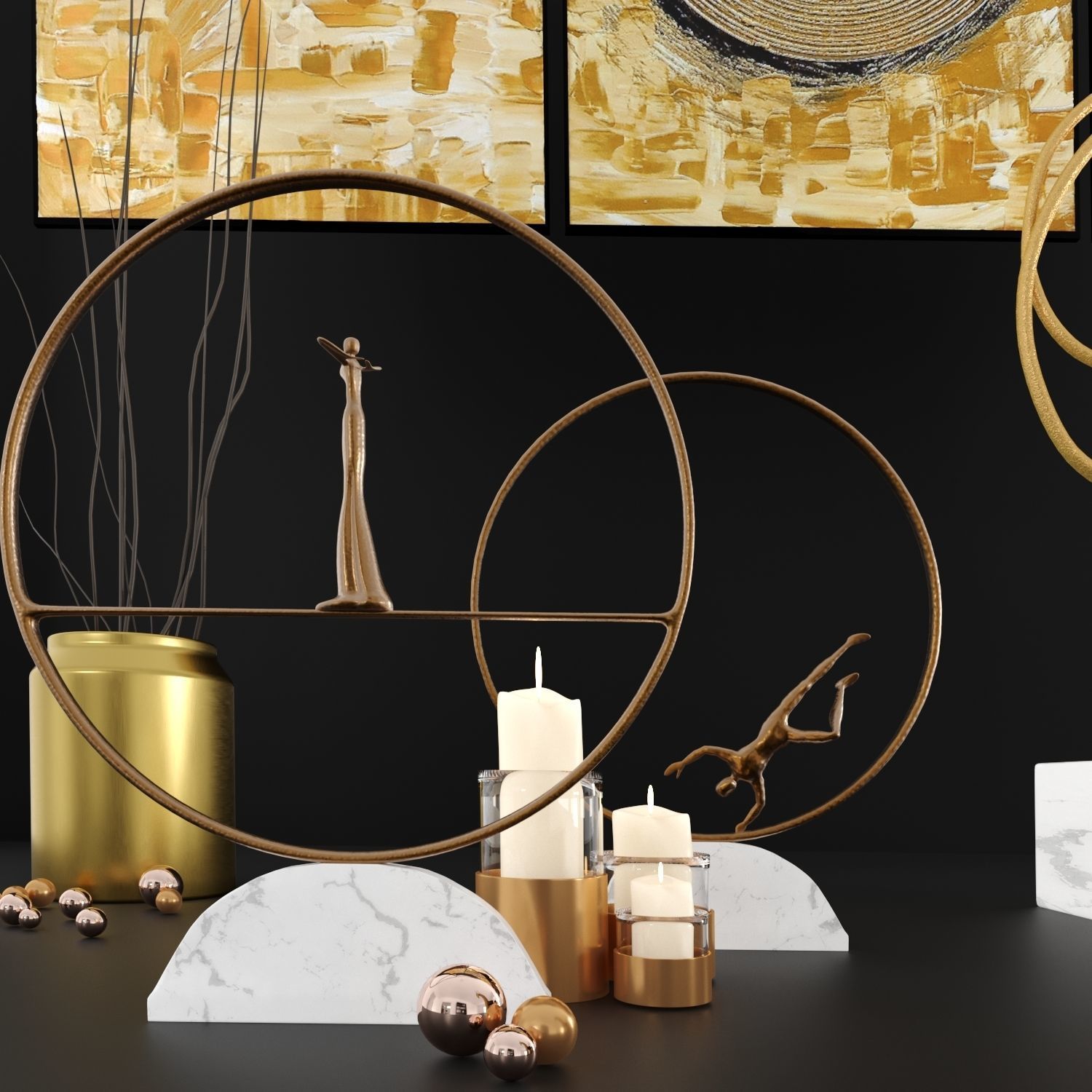 Worlds Away Decoration set 01 3D model_1