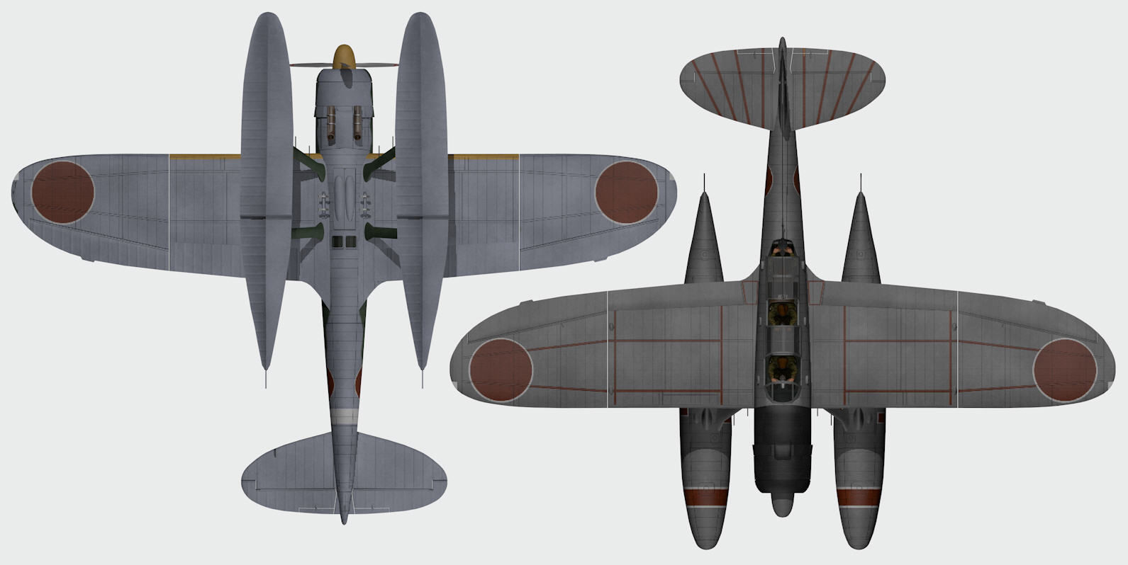 Aichi E13A1 Jaka - aka Jake 3D model_11