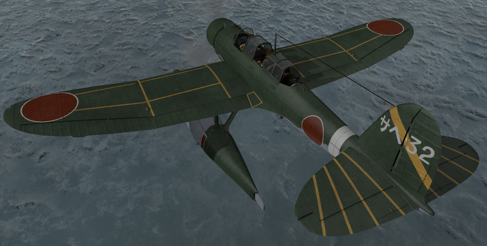 Aichi E13A1 Jaka - aka Jake 3D model_6