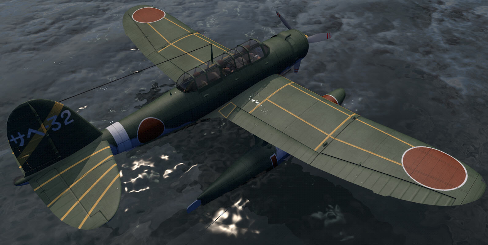 Aichi E13A1 Jaka - aka Jake 3D model_3