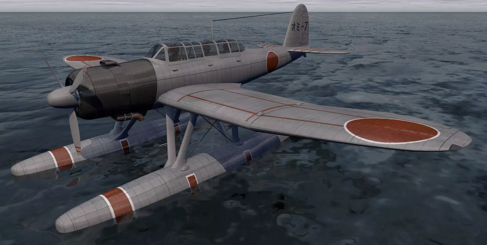 Aichi E13A1 Jaka - aka Jake 3D model_0