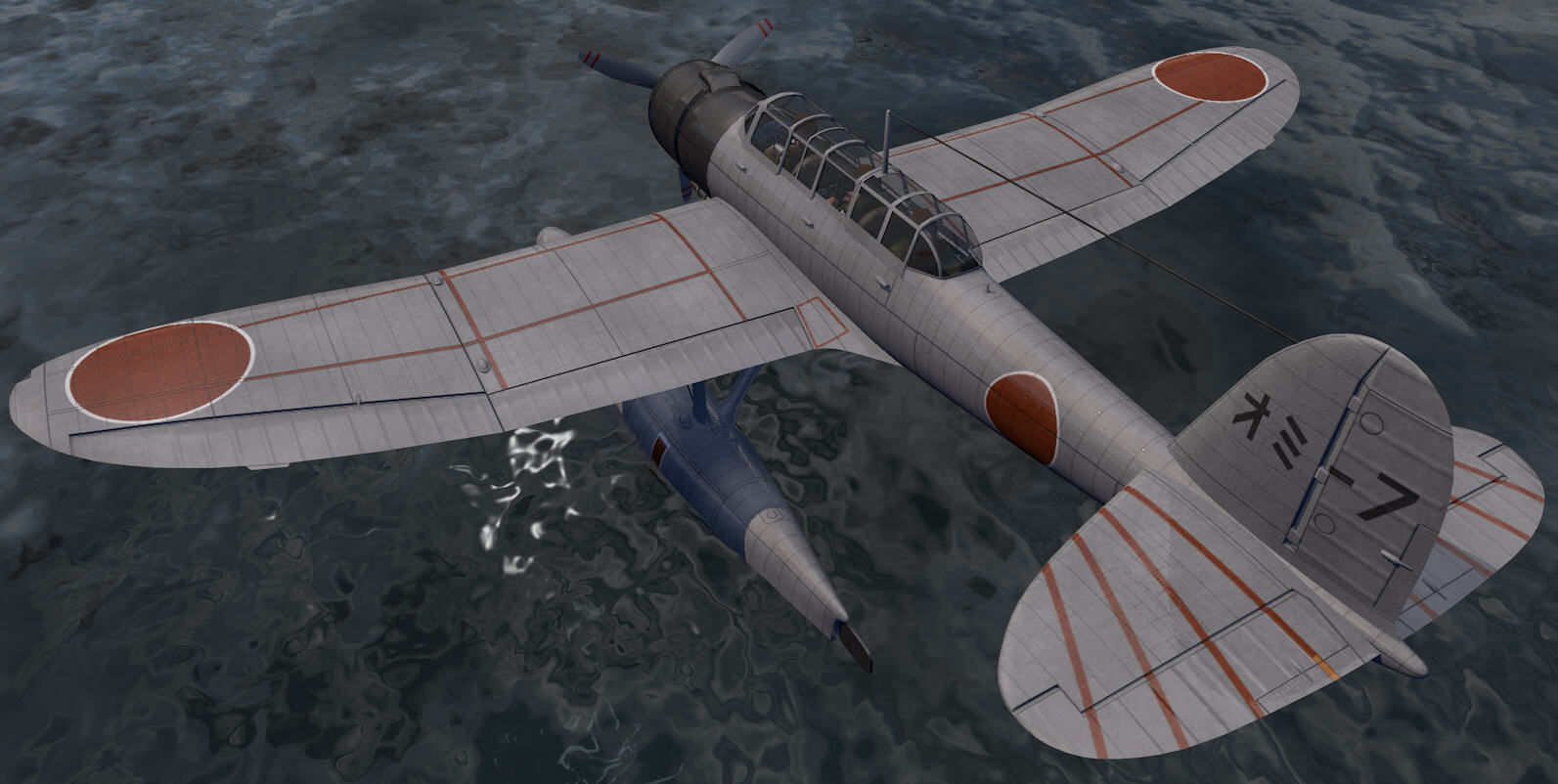 Aichi E13A1 Jaka - aka Jake 3D model_1