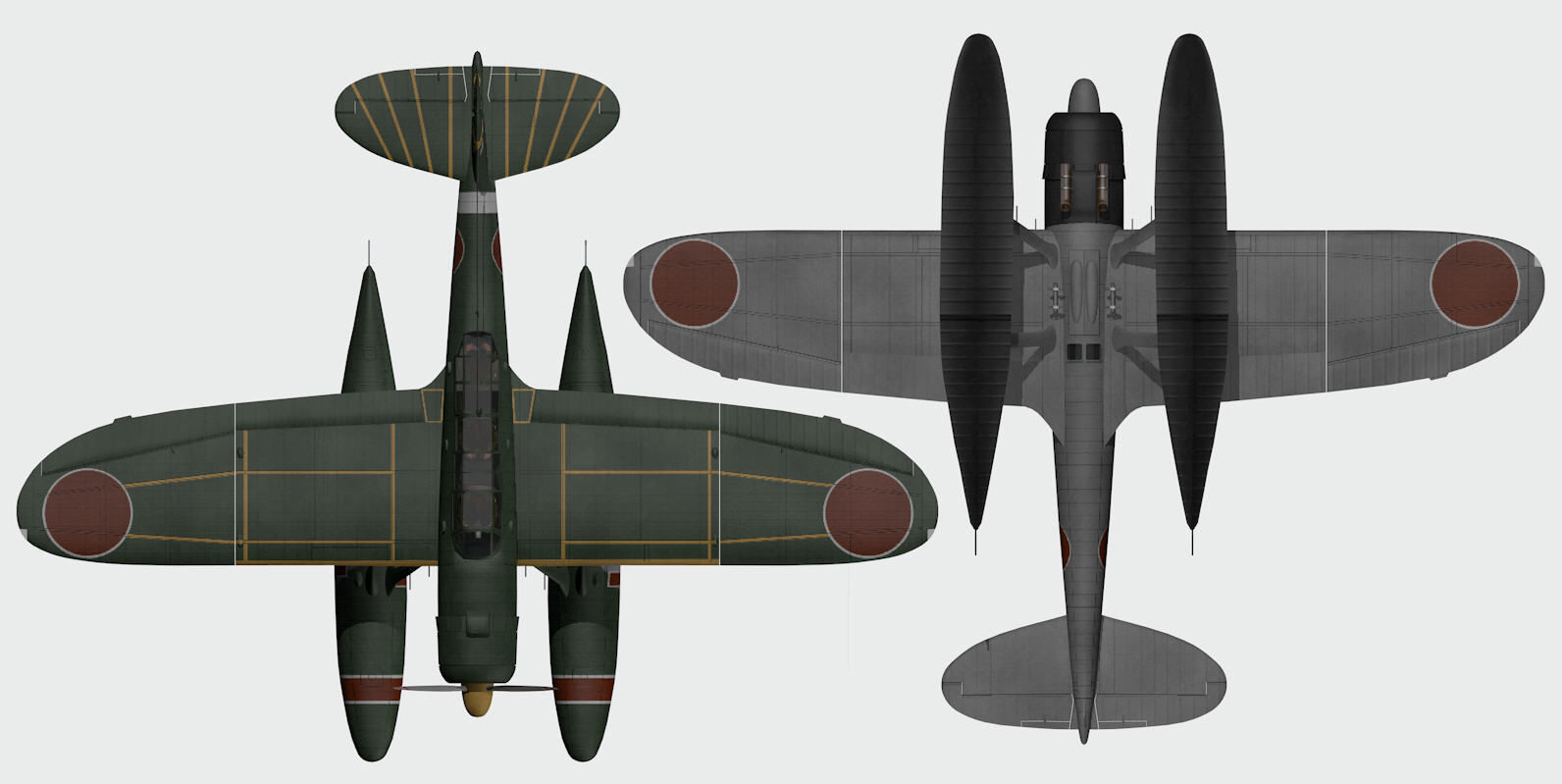 Aichi E13A1 Jaka - aka Jake 3D model_10