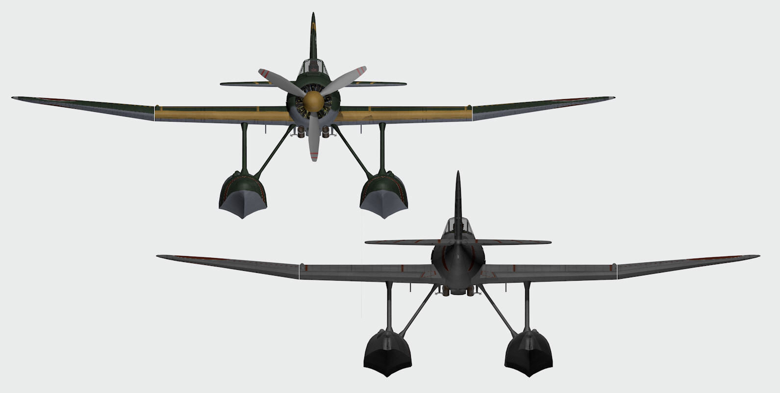 Aichi E13A1 Jaka - aka Jake 3D model_9