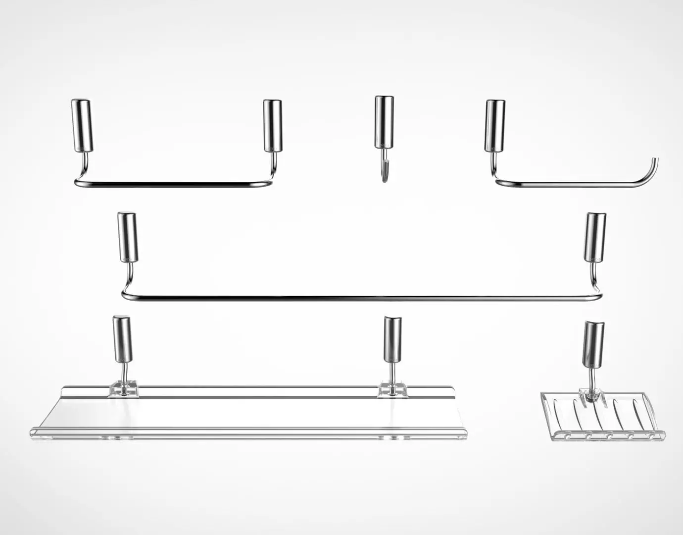 Shower Metals Collection 02 3D model_0