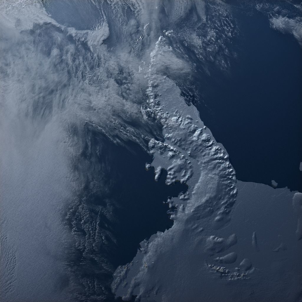 Earth in September 3D model_5