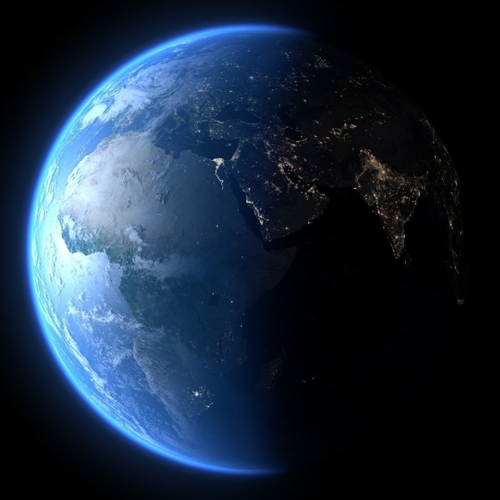 Earth in September 3D model_2