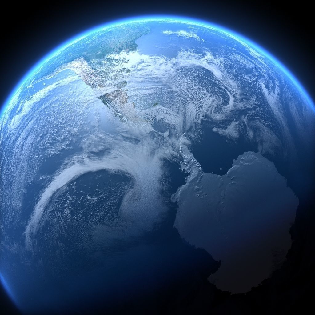 Earth in September 3D model_4