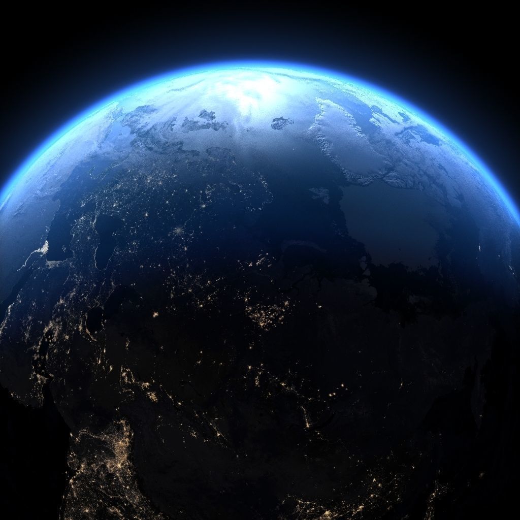 Earth in September 3D model_3
