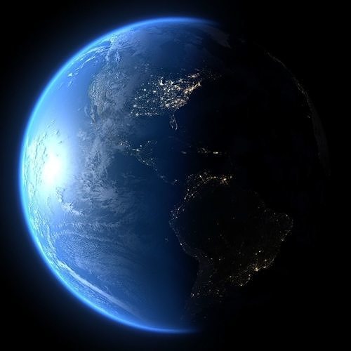 Earth in September 3D model