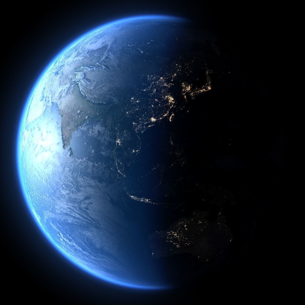 Earth in September 3D model_1