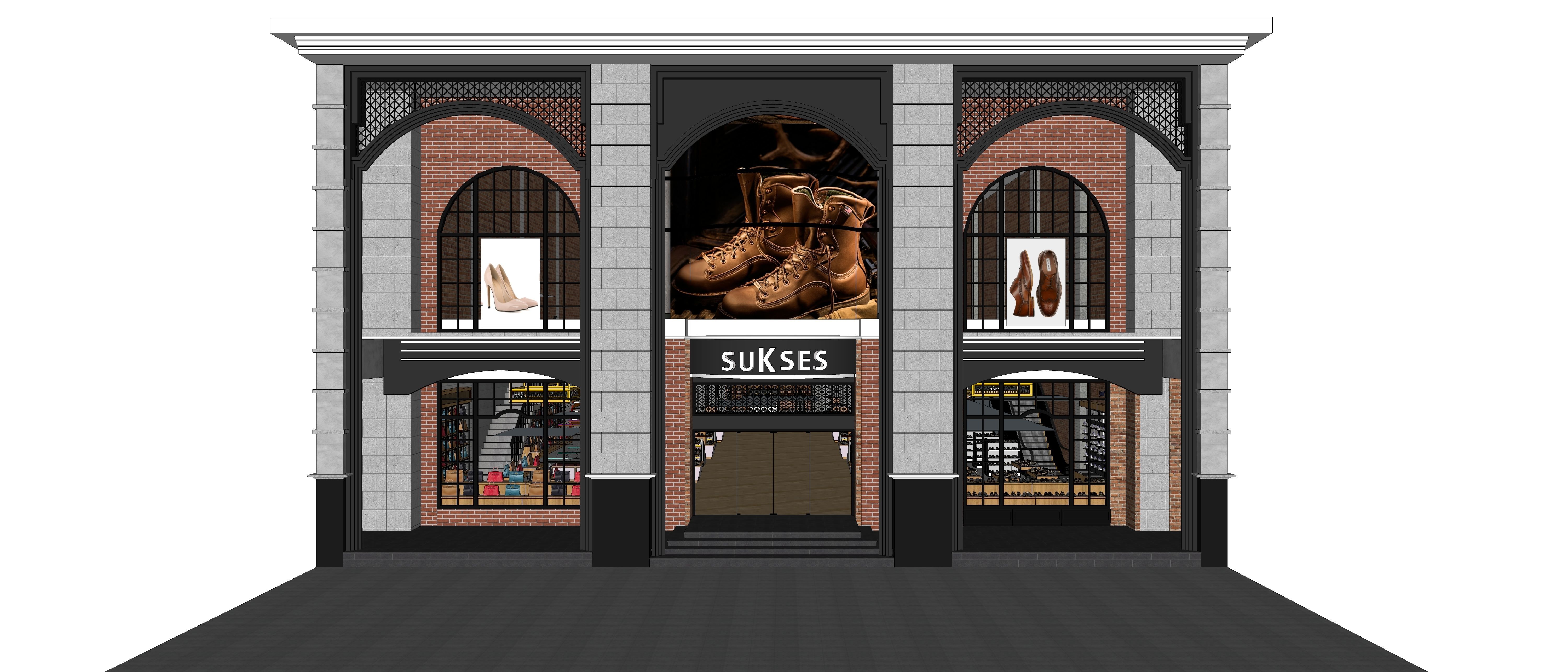 Industrial Shoes Store 3D model_11