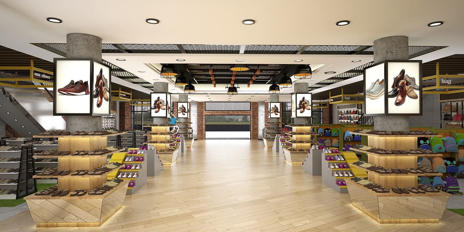 Industrial Shoes Store 3D model_6