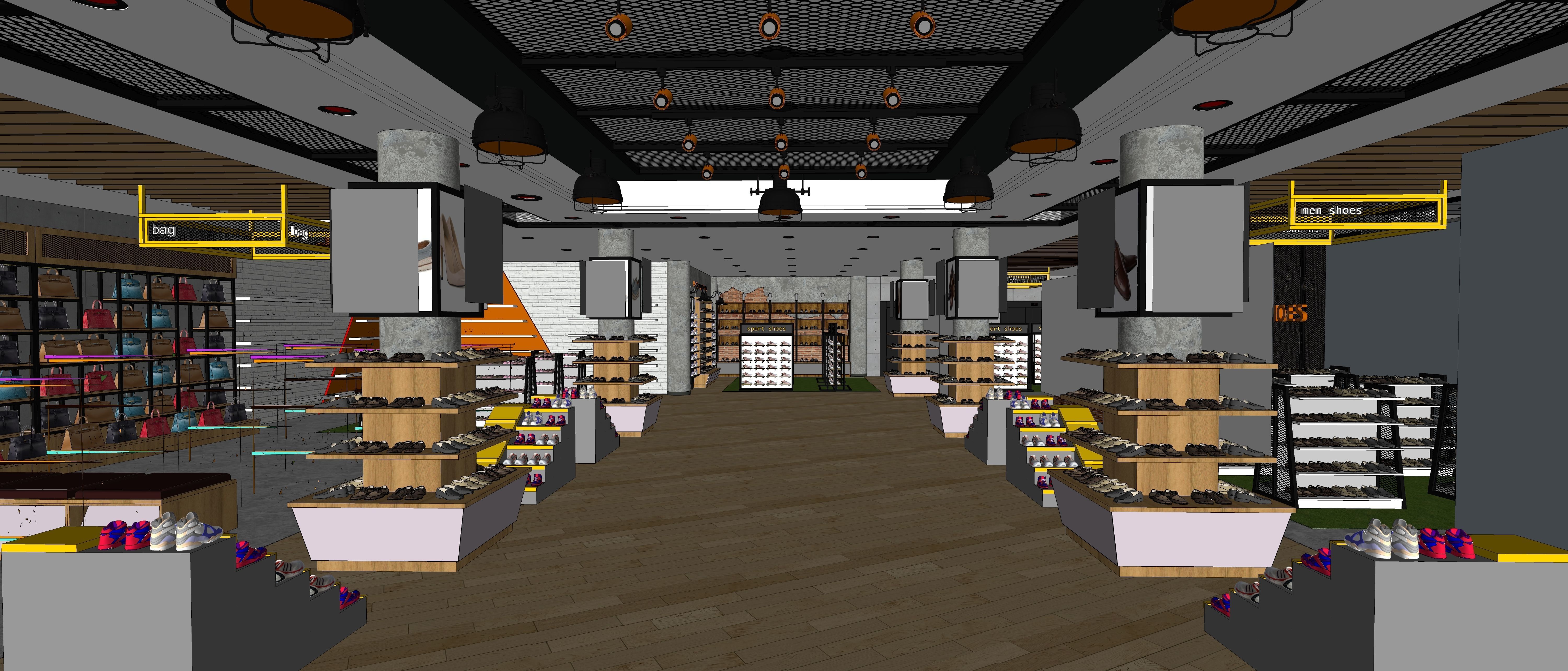 Industrial Shoes Store 3D model_8