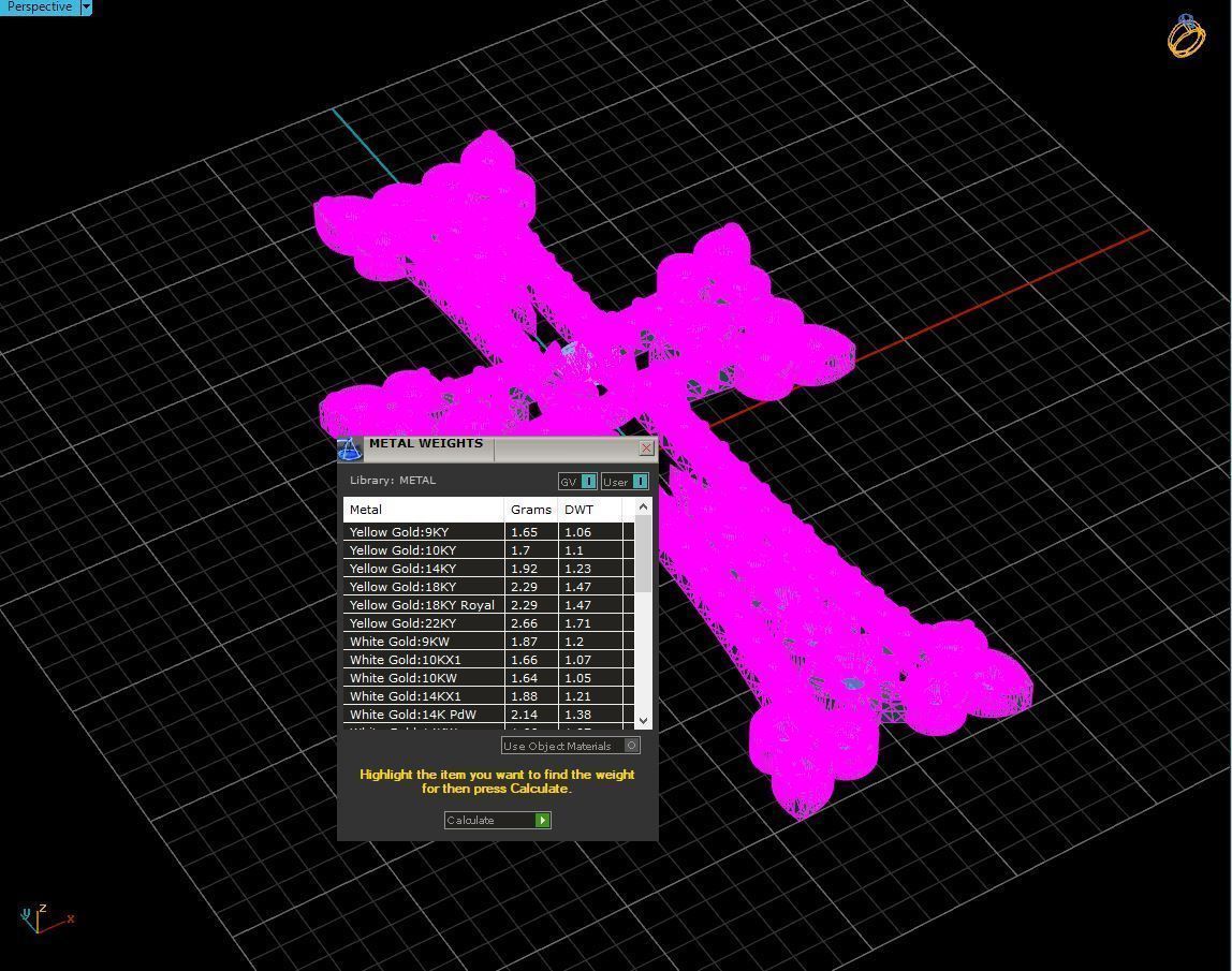 Armenian cross with gems 3D print model_8