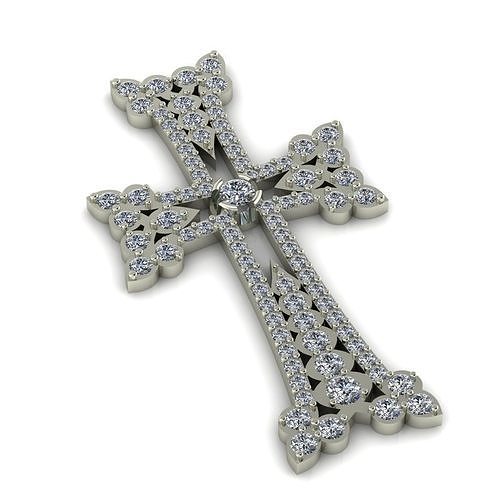 Armenian cross with gems 3D print model